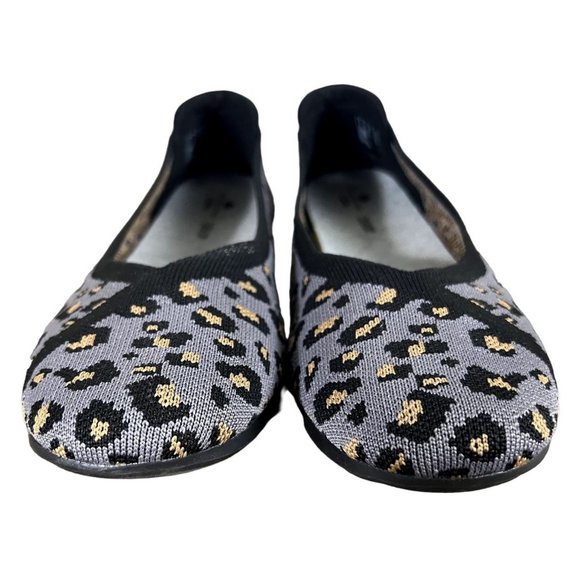 Clarks Cloudsteppers women's gray patterned Cusion Soft flats shoes size 8.5 - Picture 2 of 8